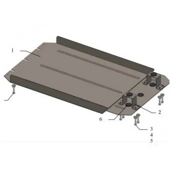 Захист двигуна Mitsubishi L200 2006-2014 5