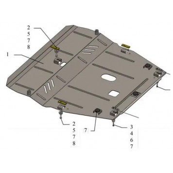 Захист двигуна Volvo V60 2010-
