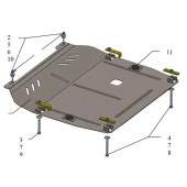 Захист двигуна Opel Zafira Tourer С 2011- Захист двигуна Opel Zafira Tourer С 2011-