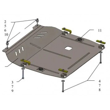 Захист двигуна Opel Zafira Tourer С 2011-