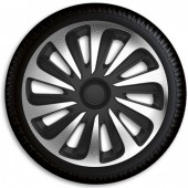 Ковпаки на колеса Argo Caliber Carbon Silver Black R16 Ковпаки на колеса Argo Caliber Carbon Silver Black R16