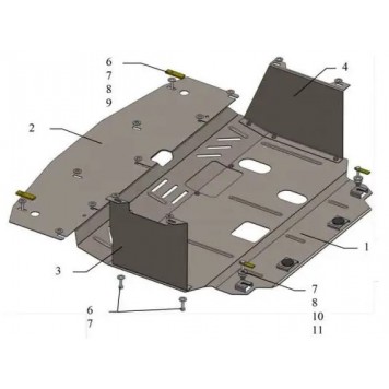Захист двигуна Hyundai I-30 2016-2017