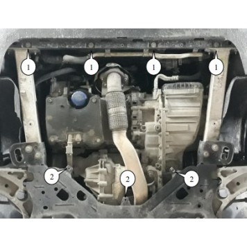 Защита двигателя Jeep Cherokee KL 2019--2