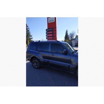 Рейлинги на крышу Mitsubishi Pajero Wagon III Хром 