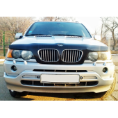 Дефлектор капота для BMW Х5 (Е53) 2000-2004 /з облиц.радіат, без виріз. Ембл