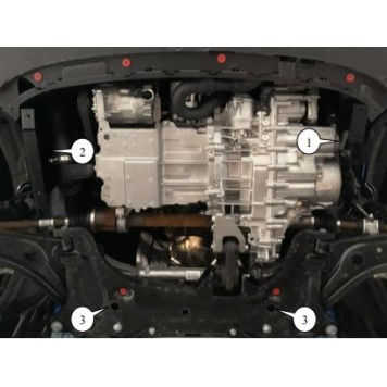 Защита двигателя Ford Puma II 2019--2