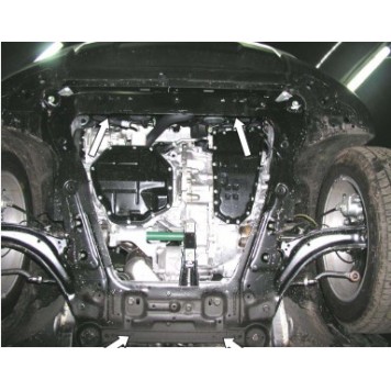 Защита двигателя Nissan X-Trail T31 2007-2014-2