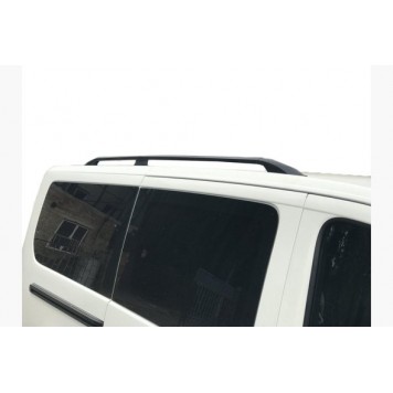 Рейлинги на крышу Peugeot Expert 2007-2017  короткая, пластиковые ножки черные  