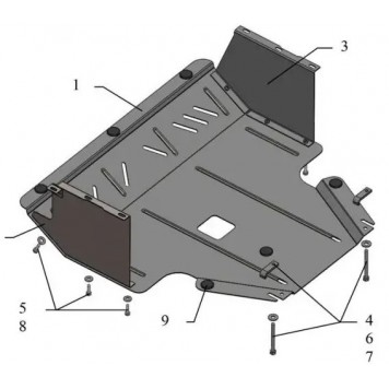 Захист двигуна Kia Soul 2008-2013