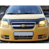 Дефлектор капота для Chevrolet Aveo 2006-2011 /седан