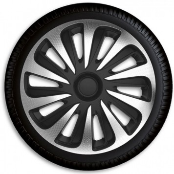 Ковпаки на колеса Argo Caliber Carbon Silver Black R13