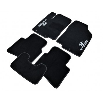 Текстильні килимки в салон для Hyundai Accent (2011) (Solaris)-1