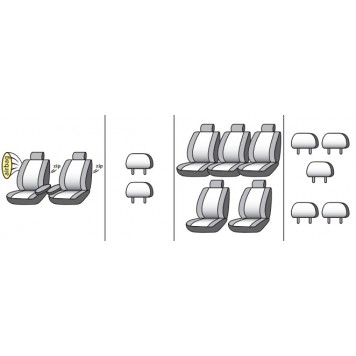 Чохли на сидіння Volkswagen Sharan 2000-2004-9