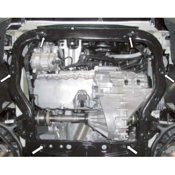 Защита двигателя Volkswagen T-5 2003--2