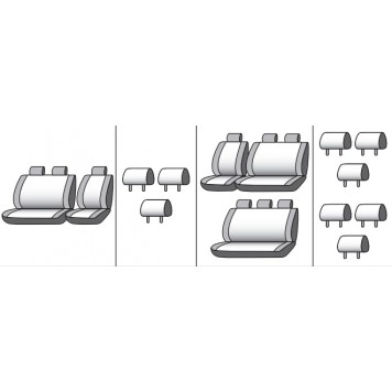 Чохли на сидіння Volkswagen T4 Caravella1990-2003-9
