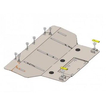 Защита двигателя Fiat 500 E 2013-