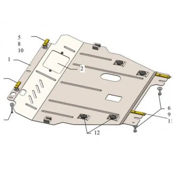 Захист двигуна Renault Megane III 2008-2016