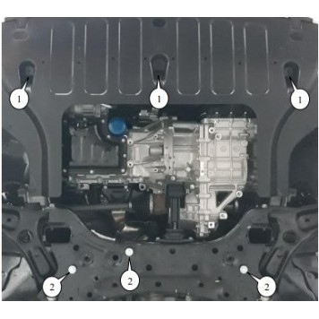 Защита двигателя Hyundai Accent 2020--2