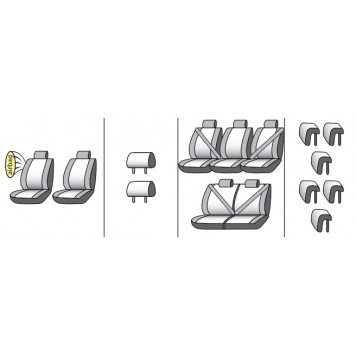 Чохли на сидіння Volkswagen Sharan 2015-9