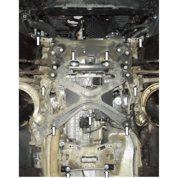 Защита двигателя Audi A4 В9 2015--2