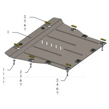 Захист двигуна Volvo V90 2015-