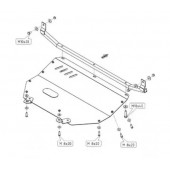 Захист двигуна Audi 80 B3 1986-1991