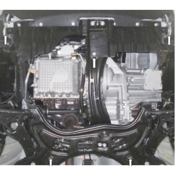 Защита двигателя Chery Tiggo 3 2014--2