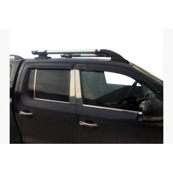 Рейлинги на крышу Volkswagen Amarok  с поперечинами