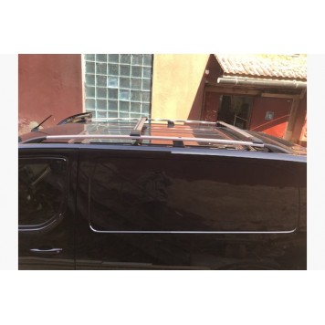 Рейлинги на крышу Peugeot Expert 2017 M база, металлическая ножка-2