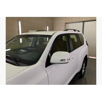 Рейлинги на крышу Toyota Land Cruiser Prado 150 металлические ножки 