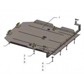 Захист двигуна Toyota Land Cruiser Prado 120 2002-2009 2