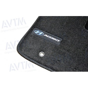 Текстильні килимки в салон для Hyundai Accent (2011) (Solaris) Premium-5