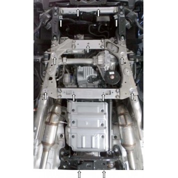 Защита двигателя Range Rover Sport 2013--2