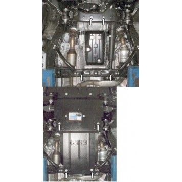 Захист двигуна Toyota Land Cruiser Prado J150 2009- 2-2