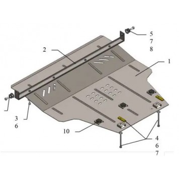 Захист двигуна Suzuki Swift V 2011-
