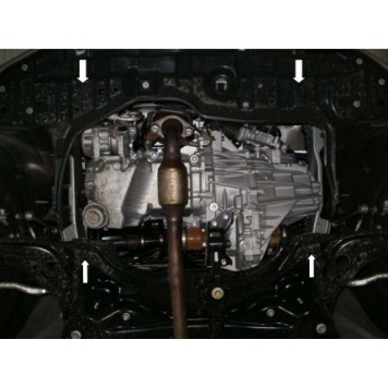 Защита двигателя Toyota Yaris III 2014-2017-2