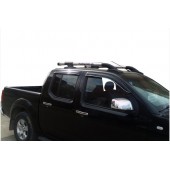 Рейлінги для Nissan Navara 2006-2015 з перемичками  Рейлінги для Nissan Navara 2006-2015 з перемичками