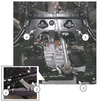 Захист двигуна Nissan Micra 2002-2010 1-2