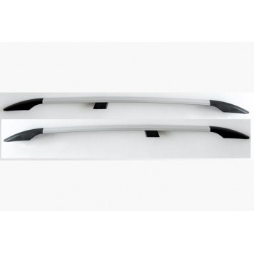 Рейлинги на крышу Peugeot Expert 2017 серый металлик XL база, пластиковая ножка