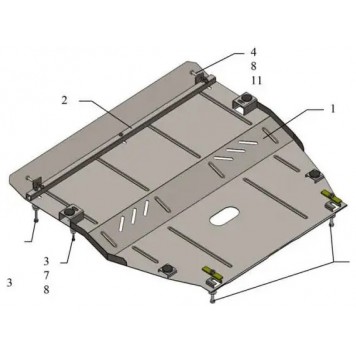 Захист двигуна Peugeot 407 2004-2010