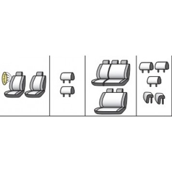 Чехлы на сиденья Volkswagen Caddy 2010-9