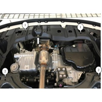 Захист двигуна Toyota Yaris III 2017-2020 1-2