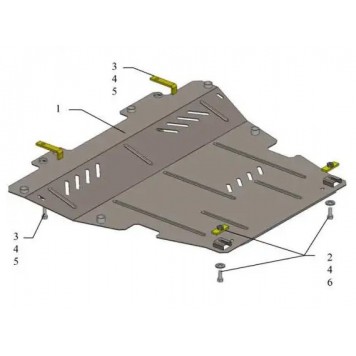 Захист двигуна Nissan Kubistar 2007-