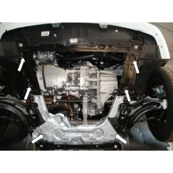 Захист двигуна Nissan Kubistar 2007--2