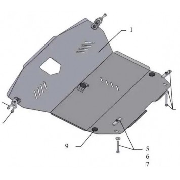 Защита двигателя Hyundai Matrix 2001-2010