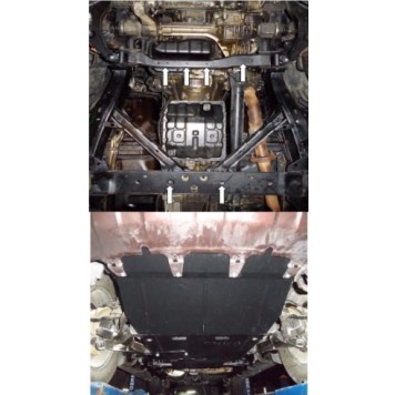 Защита двигателя Nissan Pathfinder III 2010-2014 1-1
