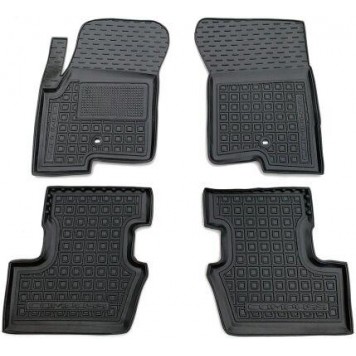 Автомобільні килимки в салон для Jeep Compass (2011-2016) Var. 2 ( Водійський ковер з 2 фіксаторами )