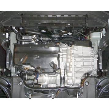 Защита двигателя Volkswagen Tiguan II 2016- 1-2