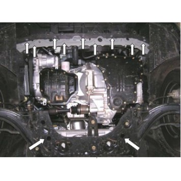 Захист двигуна Nissan Tiida (Versa) 2004-2011-2