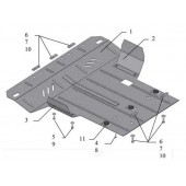 Захист двигуна Honda Civic VIII 2006-2012 Захист двигуна Honda Civic VIII 2006-2012